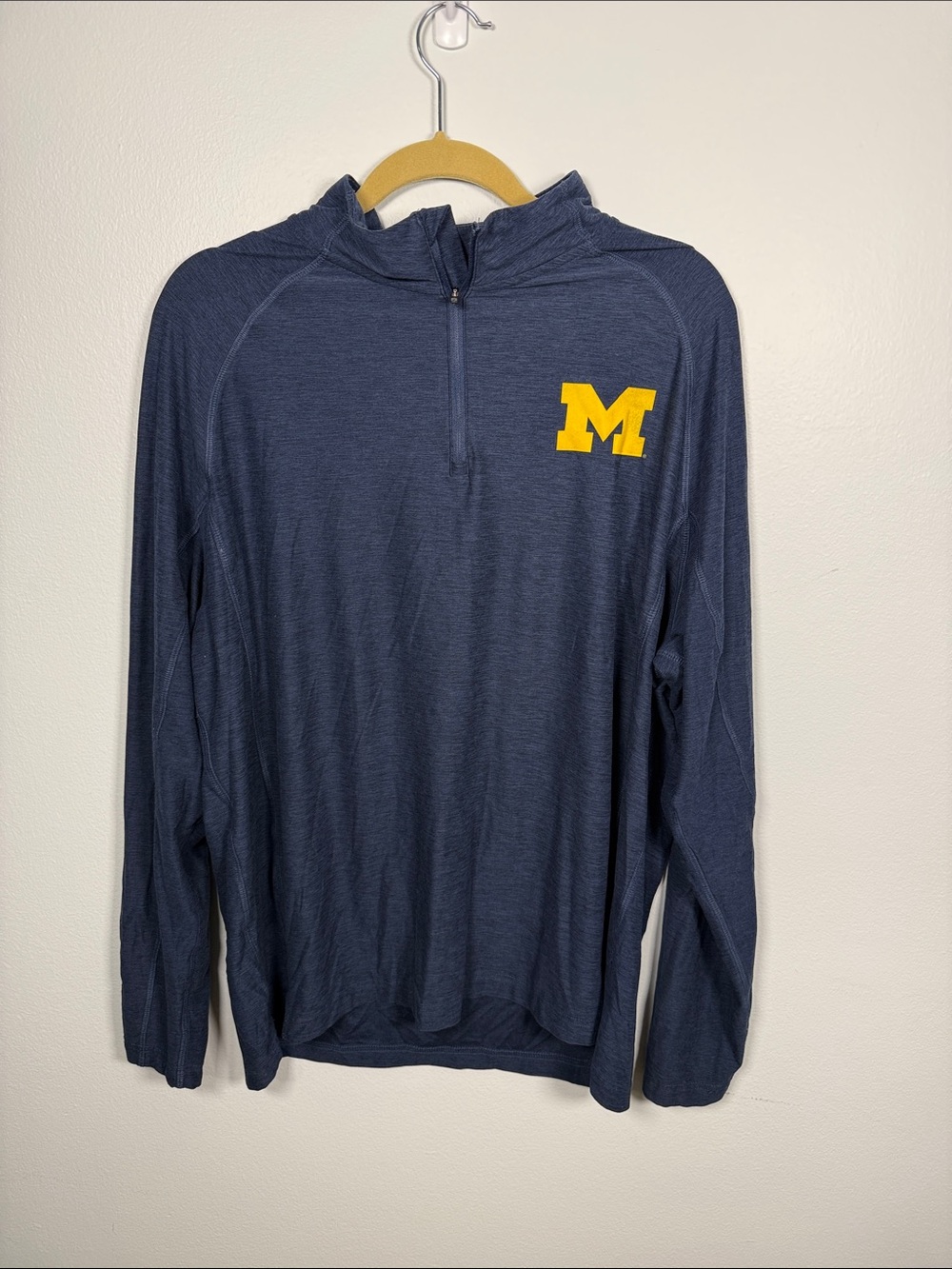 Colosseum Navy Michigan Quarter Zip, Large, UM